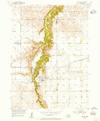 Long Pine Nebraska Historical topographic map, 1:24000 scale, 7.5 X 7.5 Minute, Year 1954
