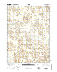 Long Lake SW Nebraska Current topographic map, 1:24000 scale, 7.5 X 7.5 Minute, Year 2014