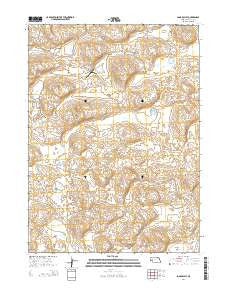 Long Valley Nebraska Current topographic map, 1:24000 scale, 7.5 X 7.5 Minute, Year 2014