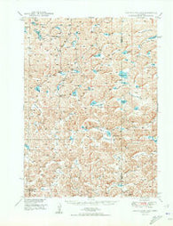 Longfellow Lake Nebraska Historical topographic map, 1:62500 scale, 15 X 15 Minute, Year 1950