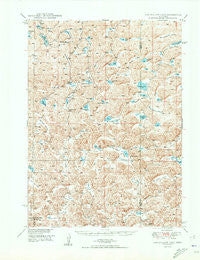 Longfellow Lake Nebraska Historical topographic map, 1:62500 scale, 15 X 15 Minute, Year 1950