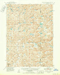 Longfellow Lake Nebraska Historical topographic map, 1:62500 scale, 15 X 15 Minute, Year 1950