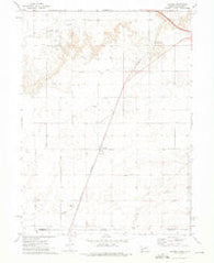 Lorenzo Nebraska Historical topographic map, 1:24000 scale, 7.5 X 7.5 Minute, Year 1972