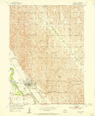 Loup City Nebraska Historical topographic map, 1:24000 scale, 7.5 X 7.5 Minute, Year 1953