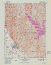 Loup City Nebraska Historical topographic map, 1:24000 scale, 7.5 X 7.5 Minute, Year 1953