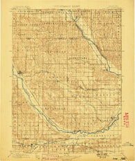 Loup Nebraska Historical topographic map, 1:125000 scale, 30 X 30 Minute, Year 1899