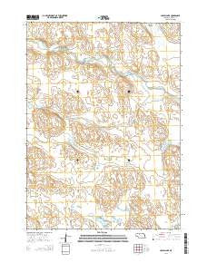 Lowes Lake Nebraska Current topographic map, 1:24000 scale, 7.5 X 7.5 Minute, Year 2014