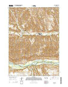 Lynch Nebraska Current topographic map, 1:24000 scale, 7.5 X 7.5 Minute, Year 2014