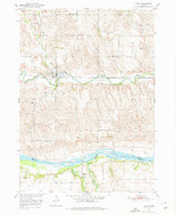 Lynch Nebraska Historical topographic map, 1:24000 scale, 7.5 X 7.5 Minute, Year 1950