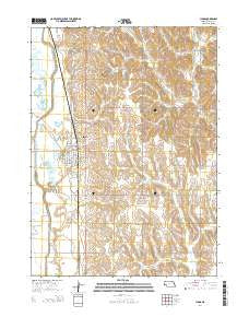 Lyons Nebraska Current topographic map, 1:24000 scale, 7.5 X 7.5 Minute, Year 2014