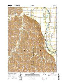 Macy Nebraska Current topographic map, 1:24000 scale, 7.5 X 7.5 Minute, Year 2014
