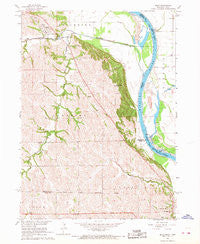 Macy Nebraska Historical topographic map, 1:24000 scale, 7.5 X 7.5 Minute, Year 1966