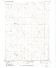 Magnet Nebraska Historical topographic map, 1:24000 scale, 7.5 X 7.5 Minute, Year 1971