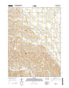 Malmo Nebraska Current topographic map, 1:24000 scale, 7.5 X 7.5 Minute, Year 2014