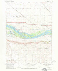 Malmo NW Nebraska Historical topographic map, 1:24000 scale, 7.5 X 7.5 Minute, Year 1968