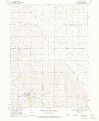 Malmo Nebraska Historical topographic map, 1:24000 scale, 7.5 X 7.5 Minute, Year 1969