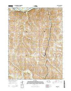 Manley Nebraska Current topographic map, 1:24000 scale, 7.5 X 7.5 Minute, Year 2014