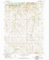 Manley Nebraska Historical topographic map, 1:24000 scale, 7.5 X 7.5 Minute, Year 1966