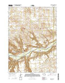 Mariaville Nebraska Current topographic map, 1:24000 scale, 7.5 X 7.5 Minute, Year 2014