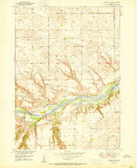 Mariaville Nebraska Historical topographic map, 1:24000 scale, 7.5 X 7.5 Minute, Year 1950