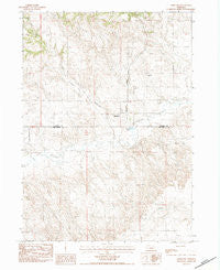 Marsland Nebraska Historical topographic map, 1:24000 scale, 7.5 X 7.5 Minute, Year 1983