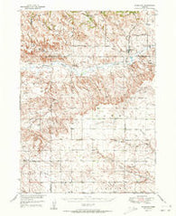 Marsland Nebraska Historical topographic map, 1:62500 scale, 15 X 15 Minute, Year 1951