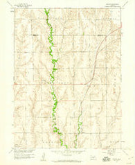 Mascot Nebraska Historical topographic map, 1:24000 scale, 7.5 X 7.5 Minute, Year 1958