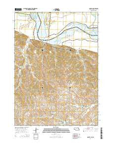 Maskell Nebraska Current topographic map, 1:24000 scale, 7.5 X 7.5 Minute, Year 2014