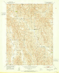 Mason City NW Nebraska Historical topographic map, 1:24000 scale, 7.5 X 7.5 Minute, Year 1951