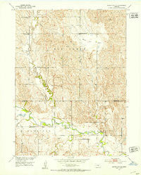 Mason City SE Nebraska Historical topographic map, 1:24000 scale, 7.5 X 7.5 Minute, Year 1951