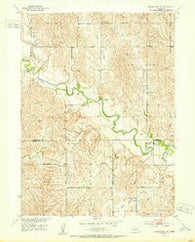 Mason City SW Nebraska Historical topographic map, 1:24000 scale, 7.5 X 7.5 Minute, Year 1951