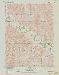 Mason City SW Nebraska Historical topographic map, 1:24000 scale, 7.5 X 7.5 Minute, Year 1951