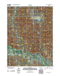 Mason City SE Nebraska Historical topographic map, 1:24000 scale, 7.5 X 7.5 Minute, Year 2011