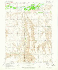 Max SE Nebraska Historical topographic map, 1:24000 scale, 7.5 X 7.5 Minute, Year 1962