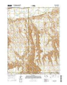 Max SE Nebraska Current topographic map, 1:24000 scale, 7.5 X 7.5 Minute, Year 2014