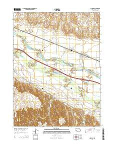 Maxwell Nebraska Current topographic map, 1:24000 scale, 7.5 X 7.5 Minute, Year 2014