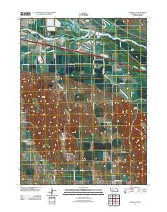Maxwell SW Nebraska Historical topographic map, 1:24000 scale, 7.5 X 7.5 Minute, Year 2011
