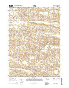 Mayhew Lake Nebraska Current topographic map, 1:24000 scale, 7.5 X 7.5 Minute, Year 2014