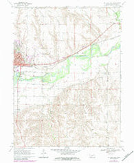 McCook East Nebraska Historical topographic map, 1:24000 scale, 7.5 X 7.5 Minute, Year 1970