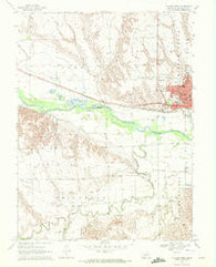 McCook West Nebraska Historical topographic map, 1:24000 scale, 7.5 X 7.5 Minute, Year 1970