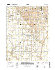Mead Nebraska Current topographic map, 1:24000 scale, 7.5 X 7.5 Minute, Year 2014