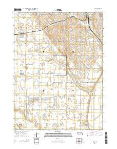 Mead Nebraska Current topographic map, 1:24000 scale, 7.5 X 7.5 Minute, Year 2014