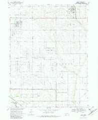 Mead Nebraska Historical topographic map, 1:24000 scale, 7.5 X 7.5 Minute, Year 1969