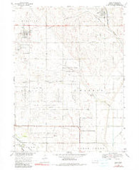 Mead Nebraska Historical topographic map, 1:24000 scale, 7.5 X 7.5 Minute, Year 1969