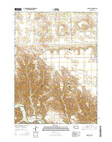 Meadville Nebraska Current topographic map, 1:24000 scale, 7.5 X 7.5 Minute, Year 2014