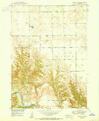 Meadville Nebraska Historical topographic map, 1:24000 scale, 7.5 X 7.5 Minute, Year 1950