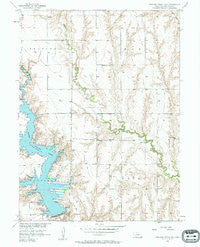 Medicine Creek Dam Nebraska Historical topographic map, 1:24000 scale, 7.5 X 7.5 Minute, Year 1956
