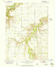 Meek NE Nebraska Historical topographic map, 1:24000 scale, 7.5 X 7.5 Minute, Year 1954