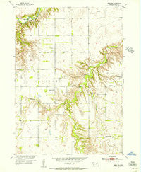 Meek NE Nebraska Historical topographic map, 1:24000 scale, 7.5 X 7.5 Minute, Year 1954