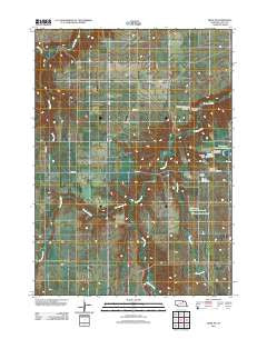 Meek NE Nebraska Historical topographic map, 1:24000 scale, 7.5 X 7.5 Minute, Year 2011